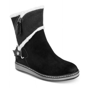 Black Suede Teague Winter Moto Boots Heritage Collection White Mountain 7.5/38EU